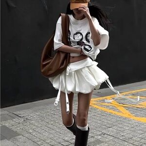 WARDEN EDGE Asymmetric Layered Skirt